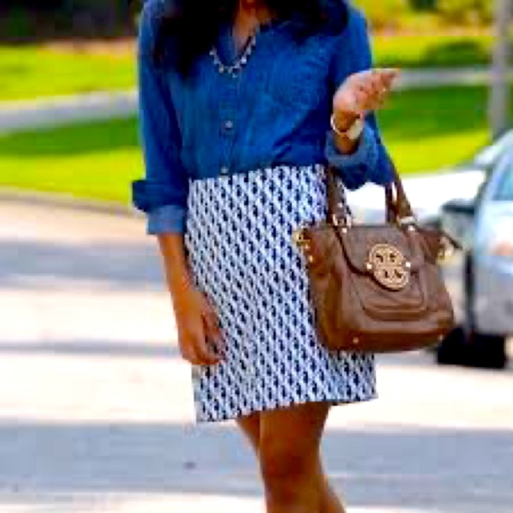 J. Crew Seahorse Skirt - Size 6 - NWOT